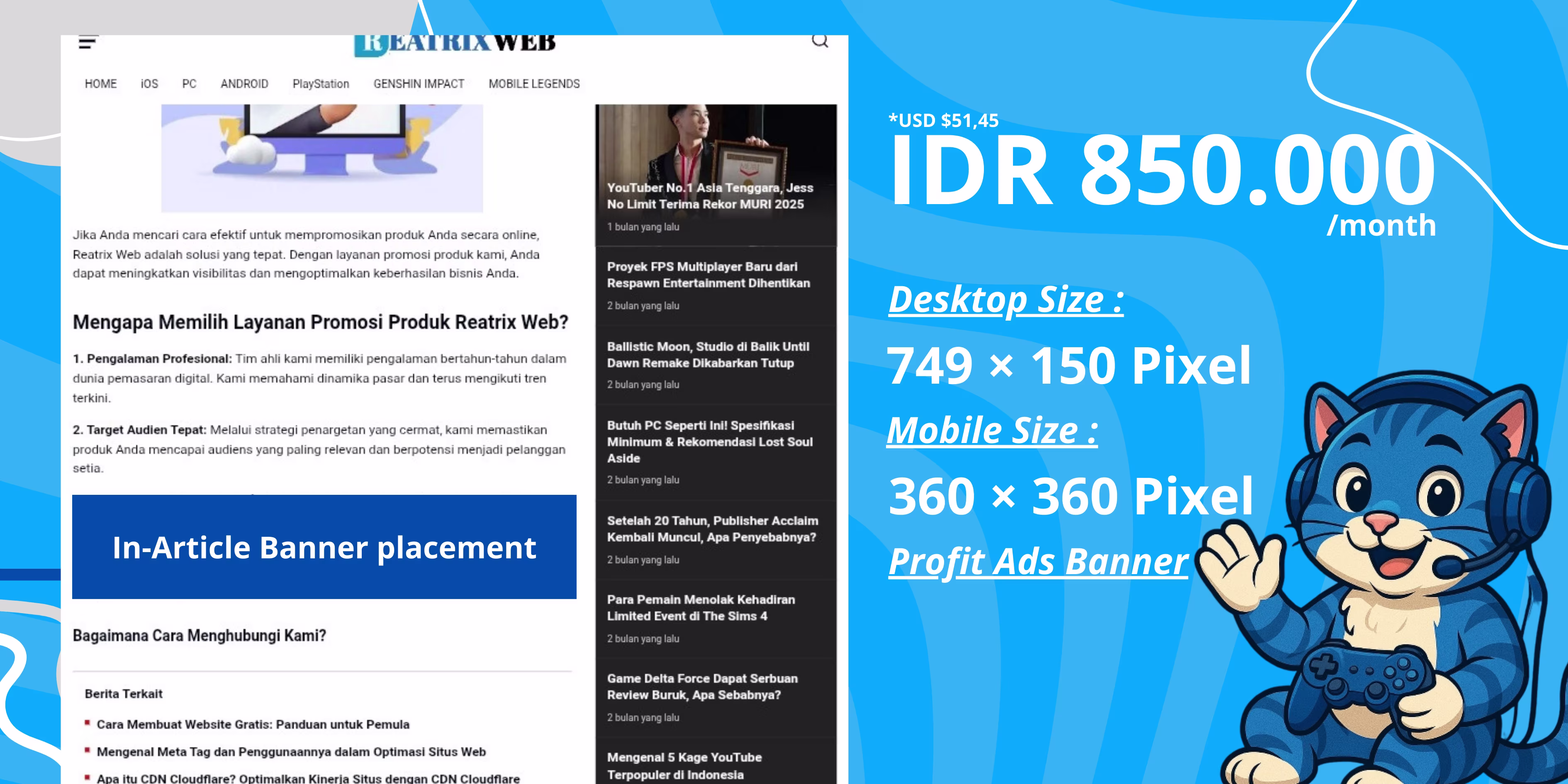 Slot Iklan Dalam Artikel
