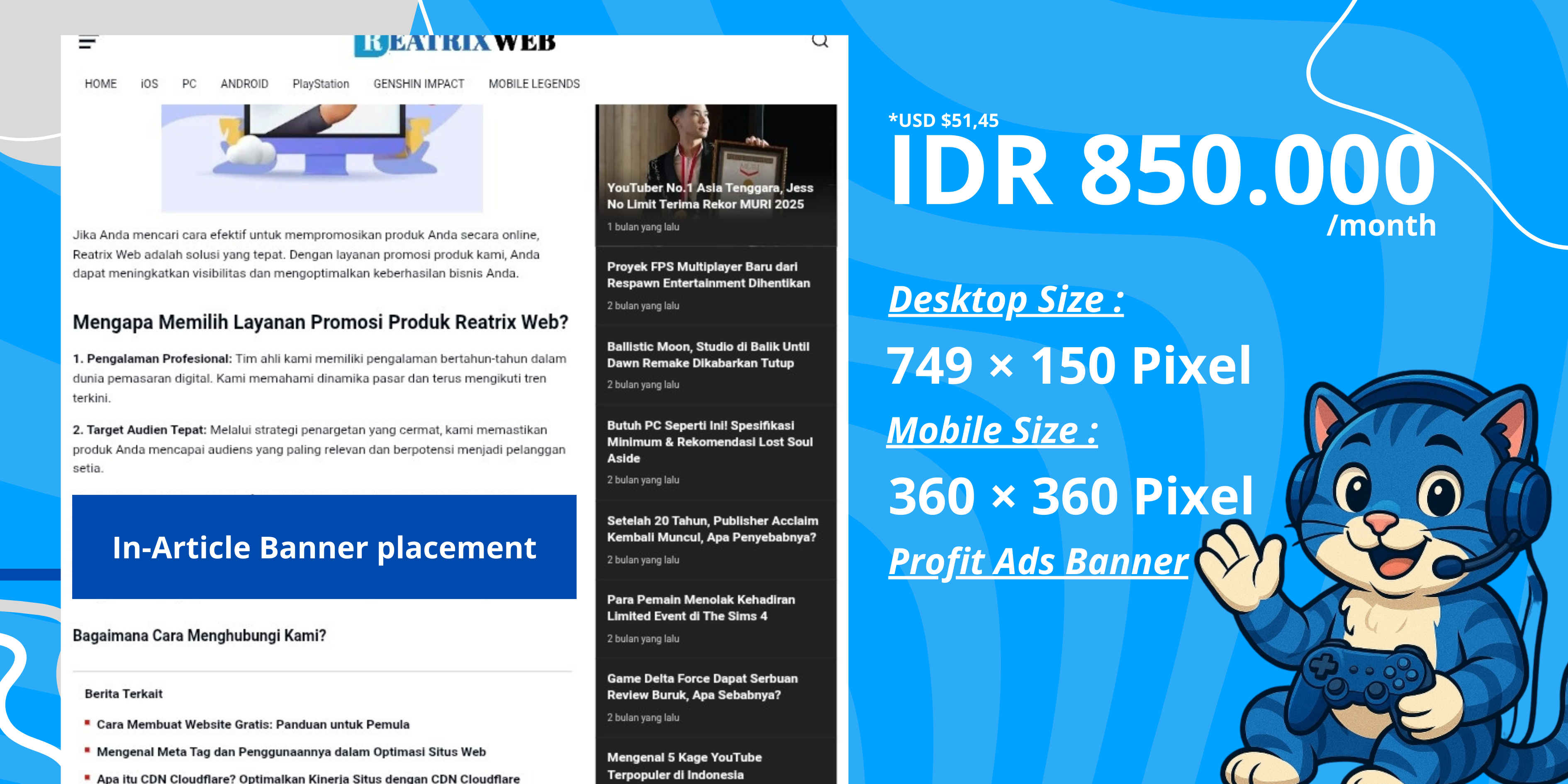 Slot Iklan Dalam Artikel